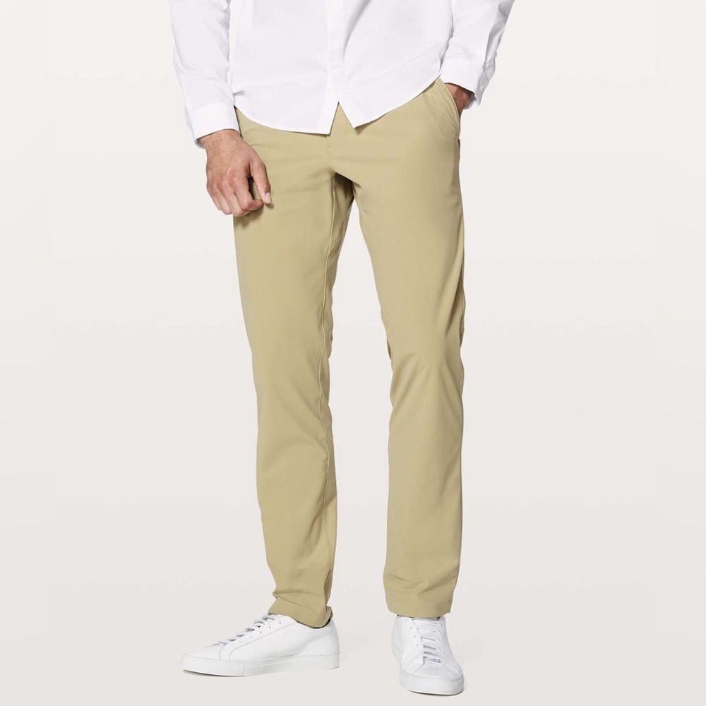 Lululemon Commission Golf Pants | 32x34 Tapered Khaki Tan | NWT Relaxed Fit